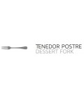 Tenedor Postre Modelo Cristal de Jay