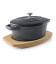 Cacerola oval con tapa Magma Grey de Lacor