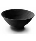 Round bowl melamine series Black Lacor