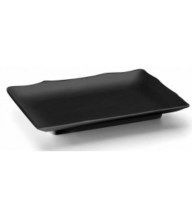 Rectangular supply melamine series Black Lacor