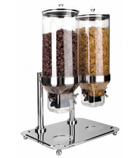 Dispensador Doble de Cereales con Base de Lacor