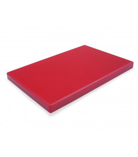 Planche à dècouper en Polyéthylène HD rouge 600x400 de LACOR