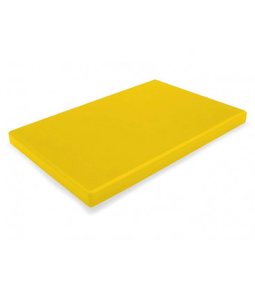 Yellow cutting board polyethylene HD 600x400 by Lacor
