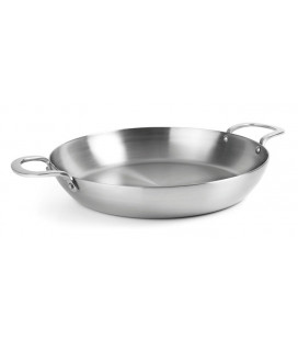 IBILI Paella pan Premier 34 cm of Stainless Steel, Silver