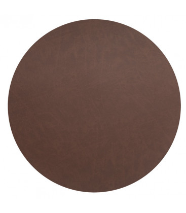 Round leather placemat by Lacor