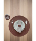 Round leather placemat by Lacor