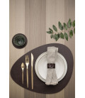 Round leather placemat by Lacor