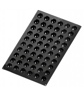 Molde silicona BLACK semiesférico 60 cavidades de Lacor