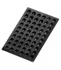 Molde silicona BLACK semiesférico 60 cavidades de Lacor