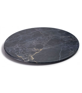 Plato redondo de melamina serie Stone de Lacor