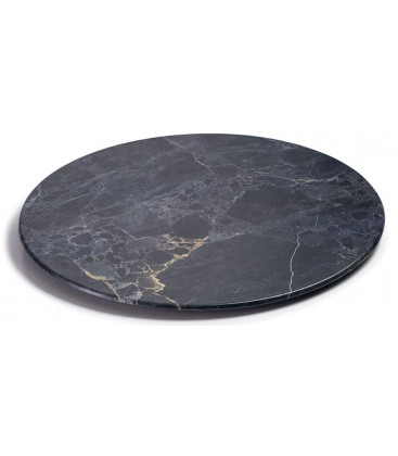 Plato redondo de melamina serie Stone de Lacor