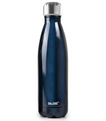 Botella termo inoxidable Dark Blue de Ibili