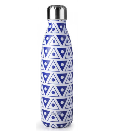 Bouteille thermos double paroi Blue Mosaic de Ibili