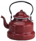 Enamelled red kettle by Ibili (6 u)