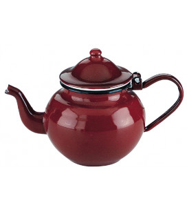Tetera esmaltada roja de Ibili (6 unidades)
