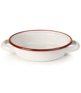Plat à oeufs émaillé Bordeaux de Ibili (6 u)