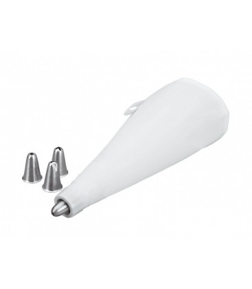 Game 4 nozzles stainless + sleeve 20 Cm of Lacor pastry