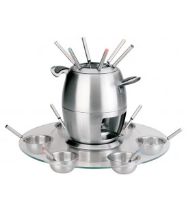 Fondue with Base Crystal Lacor (6 people)
