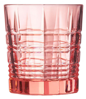 Colored glass BROADWAY PINK by Arcoroc (12 pc)
