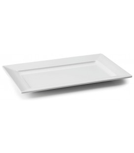 Bandeja rectangular White melamina serie Classic de Lacor