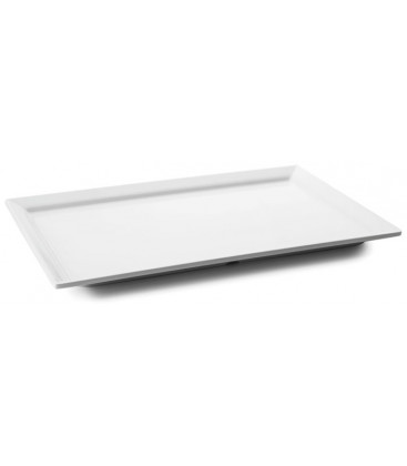 Bandeja rectangular White melamina serie Classic de Lacor