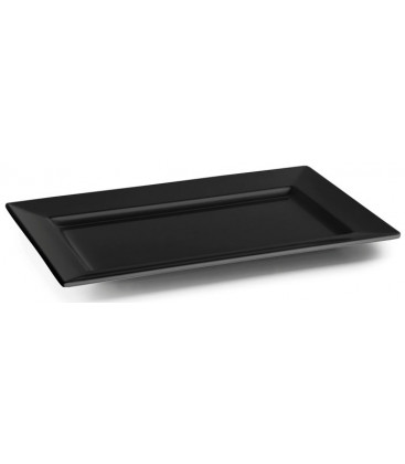 Rectangular tray Black melamine Lacor Classic series