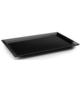 Bandeja rectangular Black melamina serie Classic de Lacor