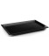 Plateau rectangulaire noir mélamine Lacor Classic series