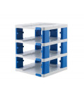 Torre para cubetas con tapa GN 1/2 18 litros