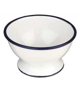 Bol con pie esmaltado BLANCA de Ibili (12 pzas)