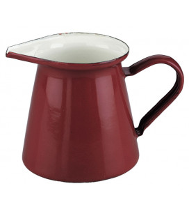 Lechera esmaltada roja de Ibili (6 unidades)