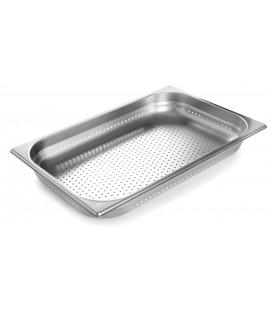 Tray perforated Gastronorm 2/1 stainless steel 18/10 of Lacor