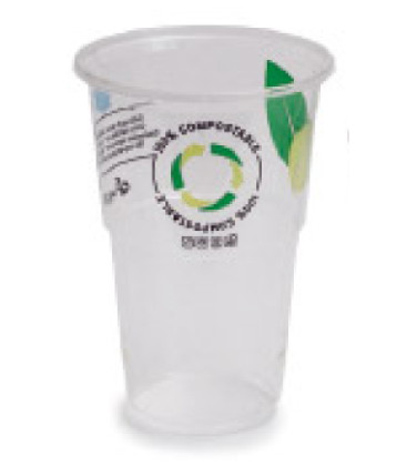 Pack vaso PLA compostable 220 ml de Betik (1250 pzas)