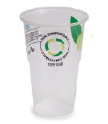 Pack vaso PLA compostable 500 ml de Betik (1000 pzas)