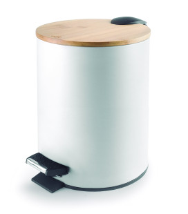 Papelera con pedal NATURE WHITE de Lacor