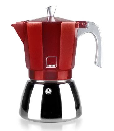 CAFETERA EXPRESS EVVA RED 3 TAZAS