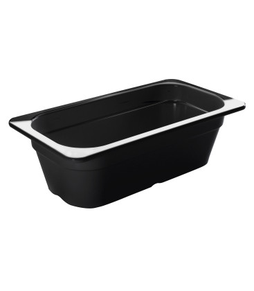 Black tray melamine gastronorm 1/3 of Lacor