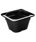 Black tray melamine gastronorm 1/6 of Lacor