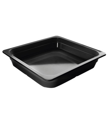 Black tray melamine gastronorm 2/3 of Lacor