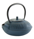 Lacor blue cast iron teapot