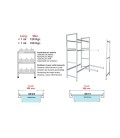 Simple shelving 3 shelves of Lacor