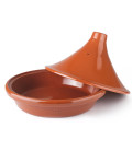 Tajine NATURAL MARRÓN barro esmaltado de Ibili