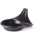 Tajine NATURAL NEGRO barro esmaltado de Ibili