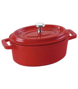 Cast aluminium with lid Mini Lacor Oval casserole