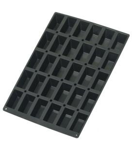 Molde silicona BLACK 60X40 MINI CAKE 30 cavidades de Lacor