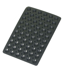 Molde silicona 60x40 BLACK para MINI TARTALETA 60 cavidades de Lacor