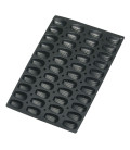 Molde silicona BLACK 60X40 para MADALENA 44 cavidades de Lacor