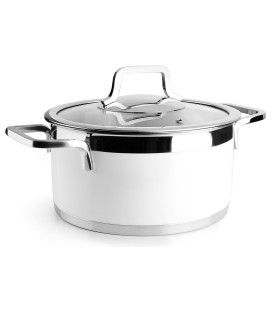 Cacerola BUFFET RED acero 18/10 de Lacor