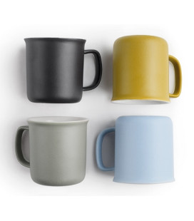 IBILI set 4 tazas expresso gres COLORFUL 110 ml 693611