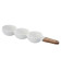 LACOR bandeja de presentación OLIVE porcelana 19x9 cm 61244